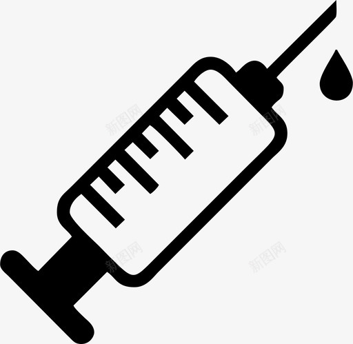 注射器疫苗医疗卷1图标svg_新图网 https://ixintu.com 医疗卷1 注射器 疫苗