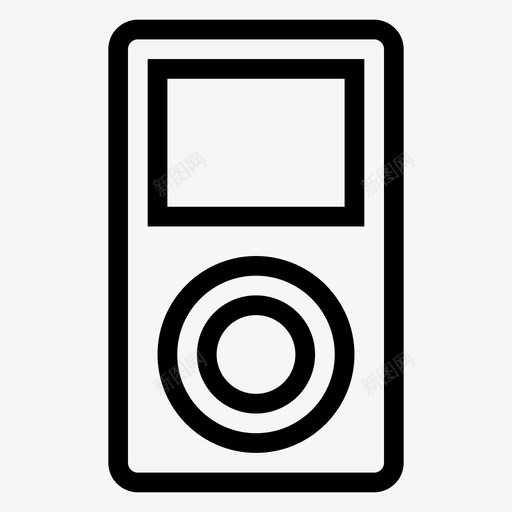 音乐苹果设备图标svg_新图网 https://ixintu.com ipod mp3player musicplayer 苹果 设备 运动健身系列图标 音乐
