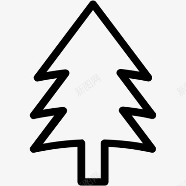 圣诞树冷杉树自然图标图标
