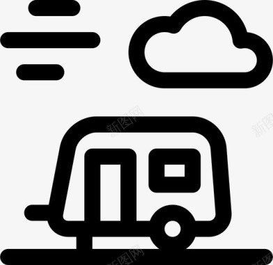 拖车营地云图标图标