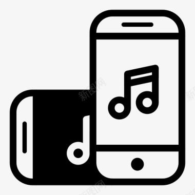 智能手机音乐模型歌曲图标图标