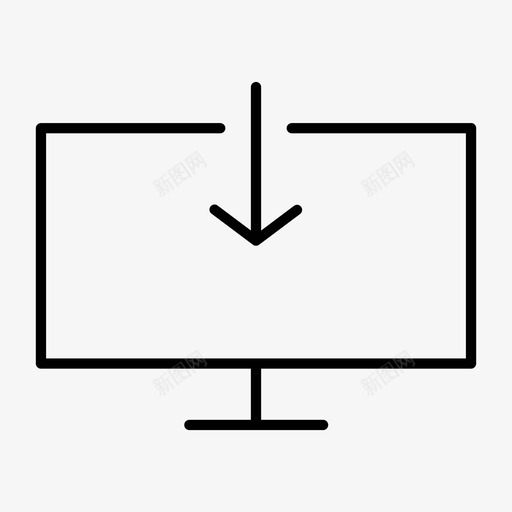 导入到桌面箭头计算机图标svg_新图网 https://ixintu.com 导入到桌面 屏幕 箭头 计算机