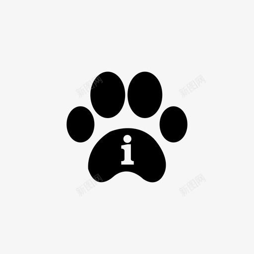 狗的信息爪子图标svg_新图网 https://ixintu.com 爪子 狗的信息