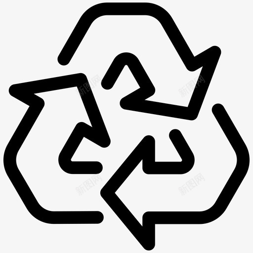 回收可回收回收箭头图标svg_新图网 https://ixintu.com 业务线第9卷 可回收 回收 回收站 回收箭头