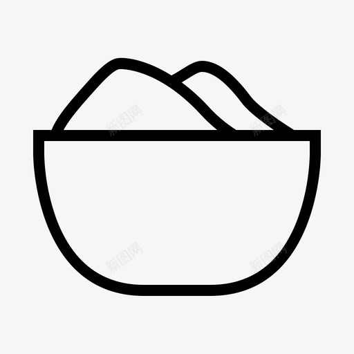 调味碗烹饪菜肴图标svg_新图网 https://ixintu.com 厨房 厨房调味品 烹饪 菜肴 调味碗 面粉