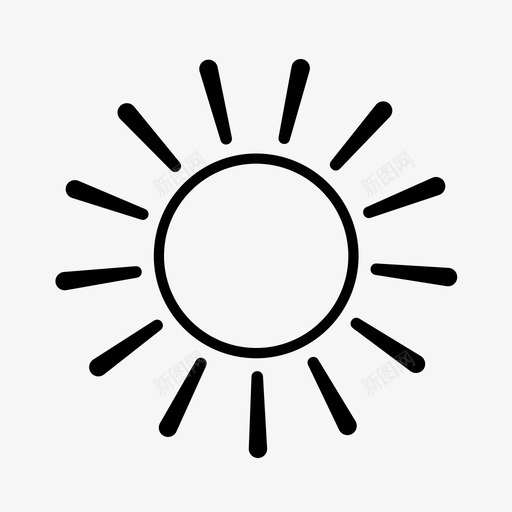 阳光晴朗的天空炎热图标svg_新图网 https://ixintu.com 夏天 天气 晴朗 晴朗的天空 炎热 阳光