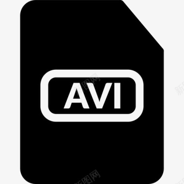 avi文件avi文档文件填充图标图标