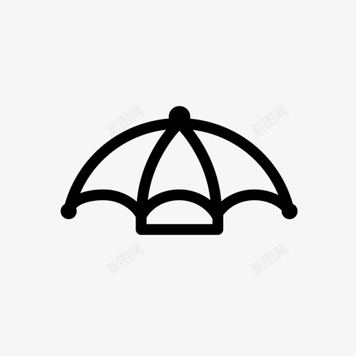 伞帽覆盖物阳伞图标svg_新图网 https://ixintu.com 伞帽 太阳 覆盖物 阳伞 雨