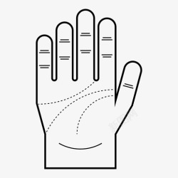 手指的语言右手的手掌身体肢体语言图标高清图片