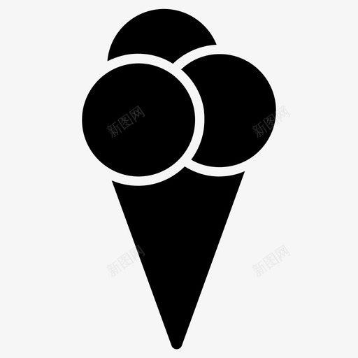 冰淇淋筒冰淇淋夏天图标svg_新图网 https://ixintu.com 冰淇淋 冰淇淋筒 夏天