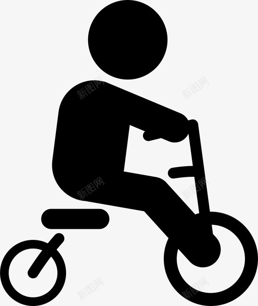 儿童骑三轮车自行车男孩图标svg_新图网 https://ixintu.com 儿童 儿童骑三轮车 幼儿 幼儿发展阶段里程碑 男孩 自行车