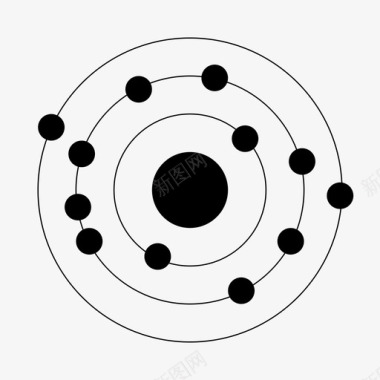 012镁镁原子元素图标图标