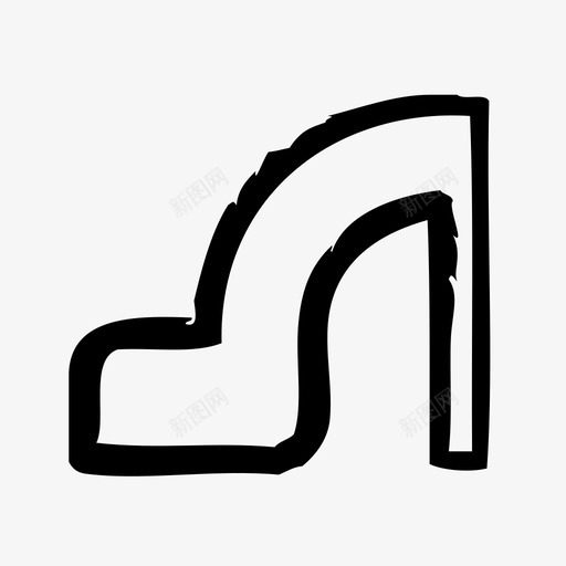 鞋衣服时装图标svg_新图网 https://ixintu.com 时装 素描 衣服 鞋