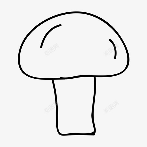 蘑菇食物蔬菜图标svg_新图网 https://ixintu.com 蔬菜 蘑菇 食物