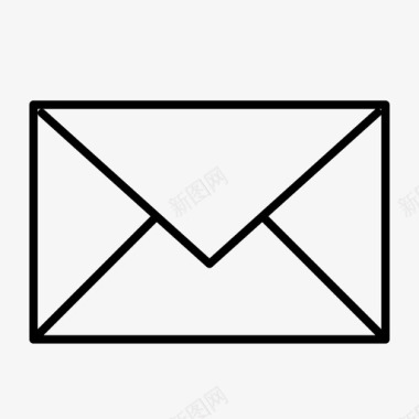 信封封闭式信件图标图标