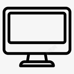电子显示器计算机电子显示器图标高清图片