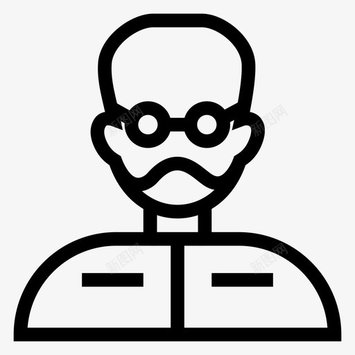 眼镜头像男孩图标svg_新图网 https://ixintu.com 头像 头像线图标 用户 男人 男孩 男性 眼镜