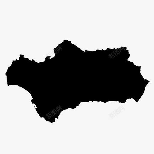 安达卢西亚自治区地图图标svg_新图网 https://ixintu.com 地区 地图 塞维利亚 安达卢西亚 自治区 西班牙 西班牙自治区