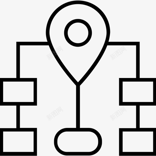 网站地图导航层次结构网络图标svg_新图网 https://ixintu.com 1400网页和搜索引擎优化平面线图标 层次结构 网站地图导航 网络