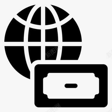 货币美元国际图标图标