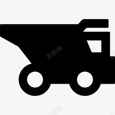 建筑卡车运输工业图标图标