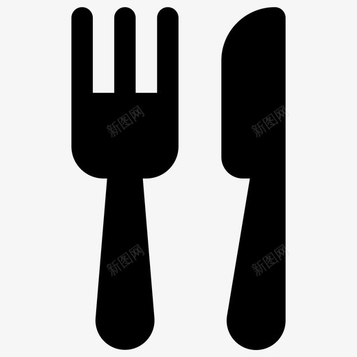叉和刀叉刀刀叉图标svg_新图网 https://ixintu.com 刀叉 叉刀 叉和刀 简单图标