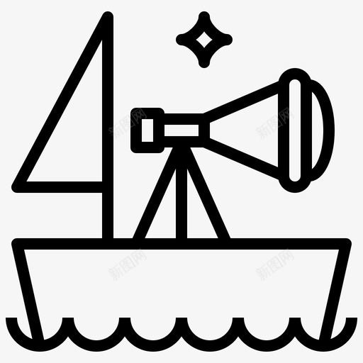 探索海洋船舶图标svg_新图网 https://ixintu.com 商务基础1 探索 望远镜 海洋 船舶 视觉