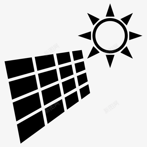 太阳能农场可再生能源太阳能电池板图标svg_新图网 https://ixintu.com 可再生能源 可持续能源 太阳能农场 太阳能发电 太阳能电池板 清洁能源