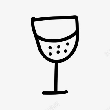 葡萄酒庆典酒杯图标图标