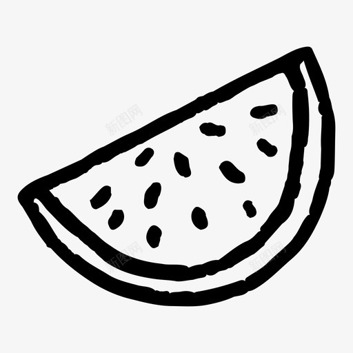 西瓜食物水果图标svg_新图网 https://ixintu.com 水果 西瓜 食物