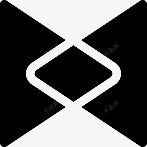 三角形图案双图标svg_新图网 https://ixintu.com 三角形 双 图案 填充形状图案 相交 装饰
