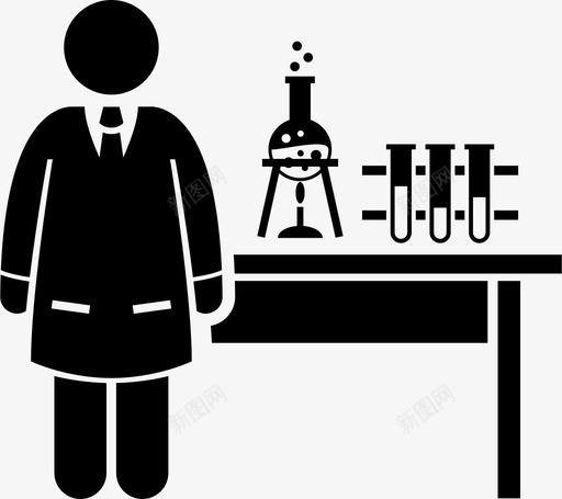 教授化学家实验图标svg_新图网 https://ixintu.com 化学家 实验 实验室 教授 科学 科学家 科学家教授