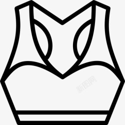 女装背景设计运动内衣运动胸罩服装图标高清图片