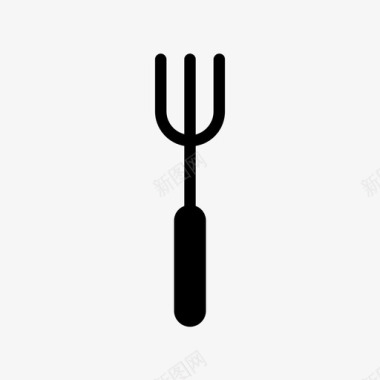 叉子烧烤吃饭图标图标