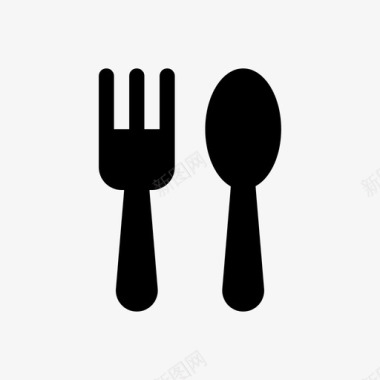 餐具食物叉子图标图标