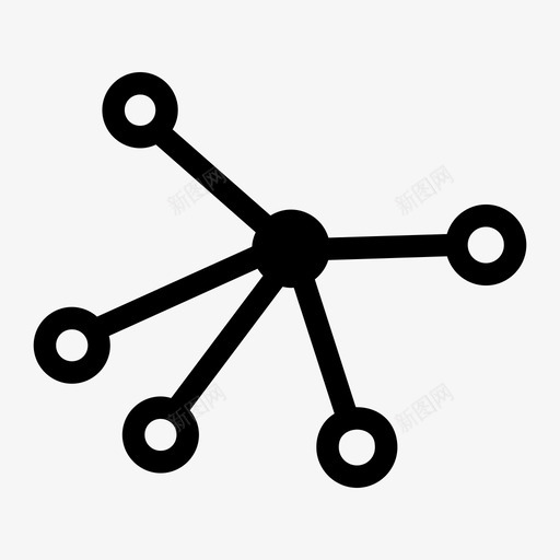 分子化学连接图标svg_新图网 https://ixintu.com 分子 化学 科学 连接