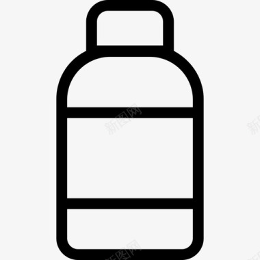 瓶子回收可重复使用的瓶子图标图标