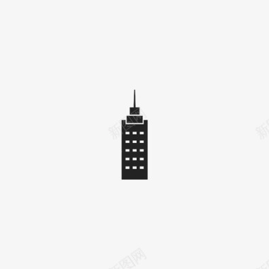 摩天大楼大厦图标图标