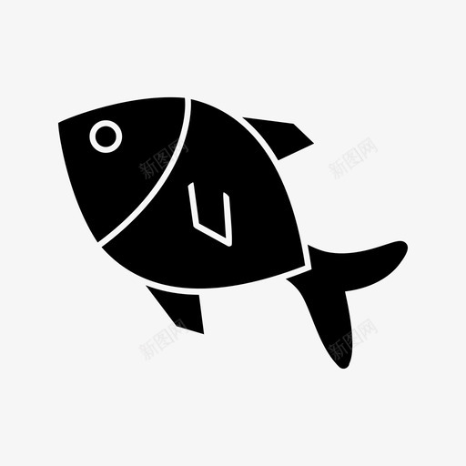 鱼食物海图标svg_新图网 https://ixintu.com 海 食物 鱼 鲷鱼