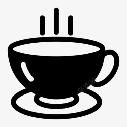 咖啡饮用茶杯咖啡热的图标高清图片