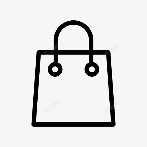 购物袋采购服装制作图标svg_新图网 https://ixintu.com 服装制作 购物袋 采购