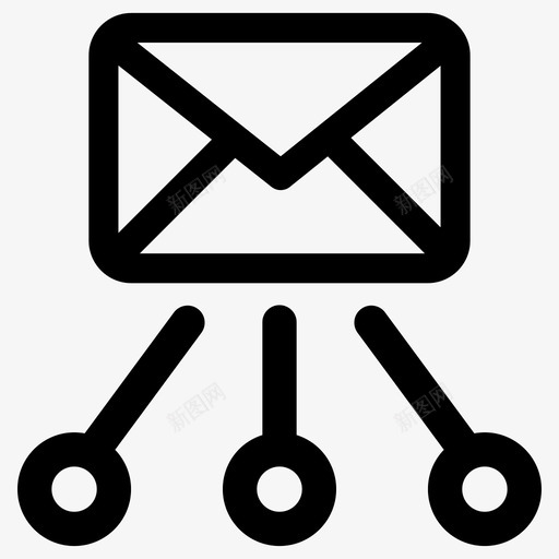 层次电子邮件通信结构图标svg_新图网 https://ixintu.com 层次电子邮件 工作流 结构 通信