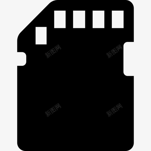 SD卡技术数据存储图标svg_新图网 https://ixintu.com SD卡 技术 数据存储