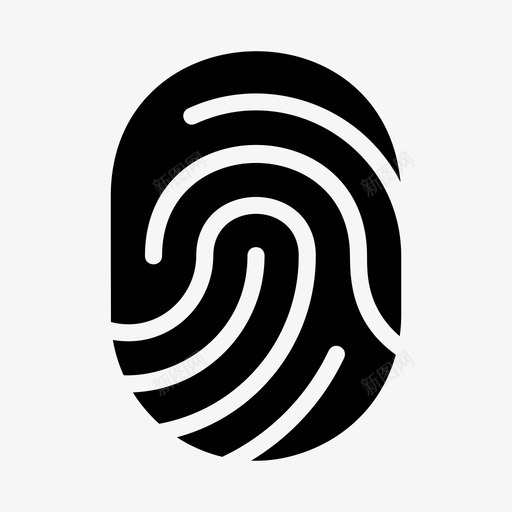 指纹身份护照图标svg_新图网 https://ixintu.com mnml20 护照 拇指 指纹 身份