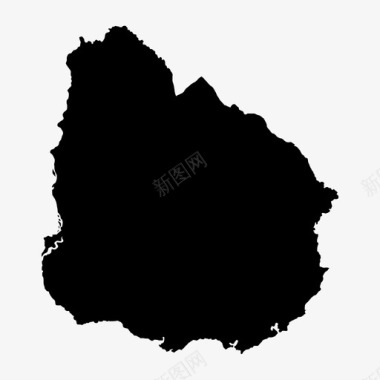 乌拉圭地图美洲蒙得维的亚图标图标