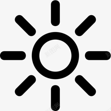 阳光天气图标图标