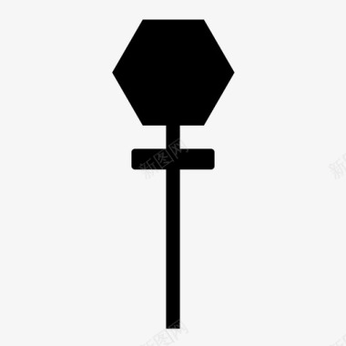 停车标志人行横道交通图标图标