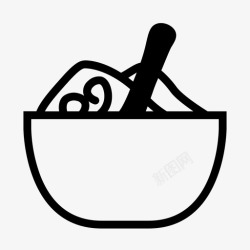 调味料碗调味料碗肉桂烹饪图标高清图片