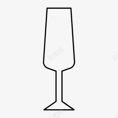 酒杯雪利酒图标图标
