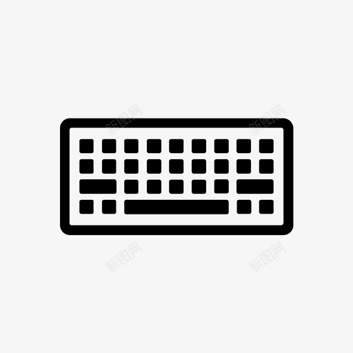 电脑键盘设备电子开关图标svg_新图网 https://ixintu.com 物联网 电子开关 电脑键盘 设备